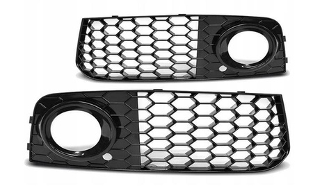 Grill ramki halogenów czarny Audi A4 B8 RS-STYLE