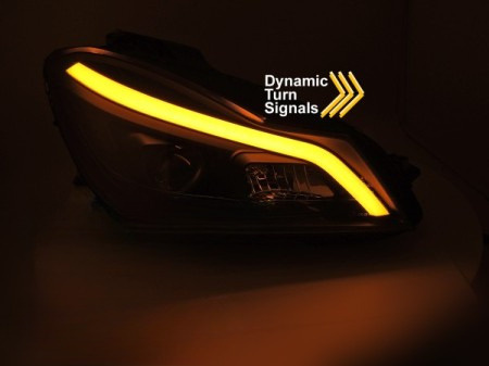 Reflektory lampy przednie TUBE LED Mercedes W204