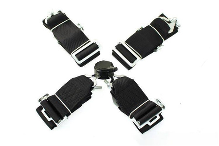 Pasy sportowe 4p 3" Black - Quick