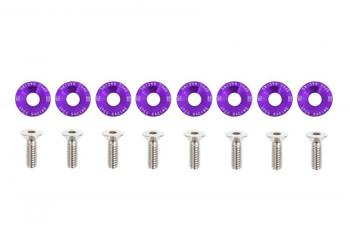 Śrubki z podkładkami uniwersalne 6mm JDM Purple