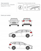 Bagażnik dachowy belki Kia Ceed SW II/JD DARK