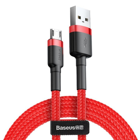 Kabel USB na micro USB Baseus Cafule 1.5A 2m czerwony