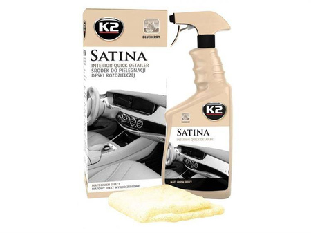 SATINA Dressing do kokpitu, Blueberry, 770 ml + mikrowłókno