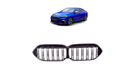 Grill sportowy podwójne żeberka Gloss Black BMW 2 F44 Gran 2020-obecnie