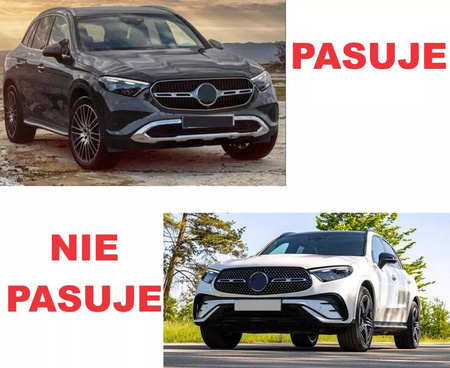 Atrapa czarna MERCEDES GLC X254 z pakietem AMG