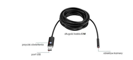Kamera endoskopowa inspekcyjna 3w1 KD10412