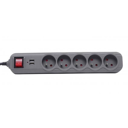 Przedłużacz z  gniazdami USB  1,5m KD4033