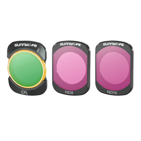 Lens Filters CPL, ND8, ND16 Sunnylife for DJI Osmo Pocket 3