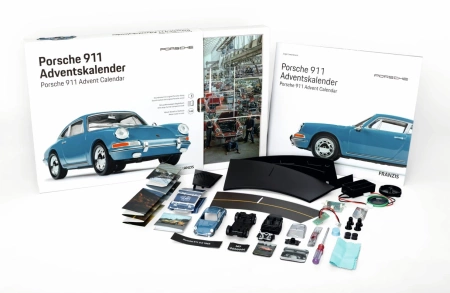 Model Porsche 911 kalendarz adwentowy, niebieski