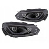 LAMPY PRZEDNIE DO VW GOLF 6 08-13 BLACK LED