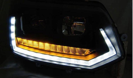 Lampy Vw T5 2010-2015 led tube black t6 look dts