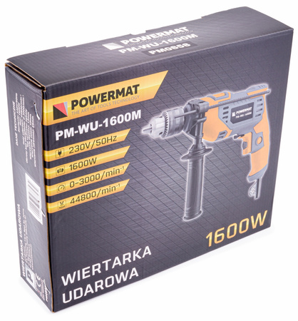 Wiertarka elektryczna udarowa 1600W PM-WU-1600M