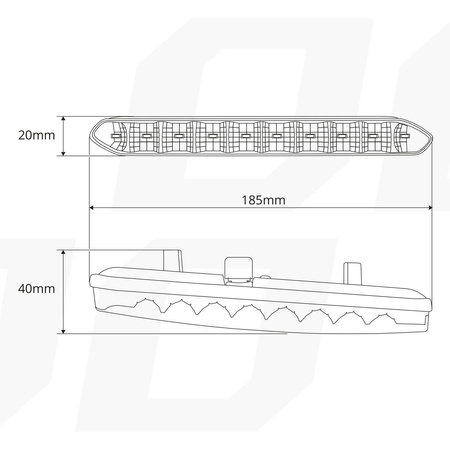 Światła do jazdy dziennej DRL 810 AMIO-01266