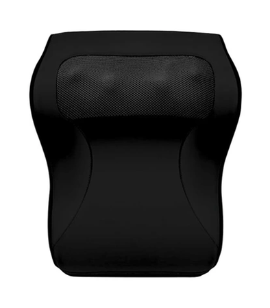 MASAŻER SAMOCHODOWY CZARNY 3 STOPNIE REGULACJI MASAŻU MASAŻER ELEKTRYCZNY PODUSZKA MASUJĄCA CIAŁO FUNKCJA GRZANIA MASAŻ UGNIATAJĄCY MASAŻ CIEPŁEM