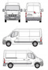 Platforma dachowa bagażnik Renault Master L2H2