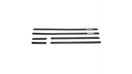 Listwy boczne czarne zestaw 6 sztuk BMW 5 E39 1995-2003