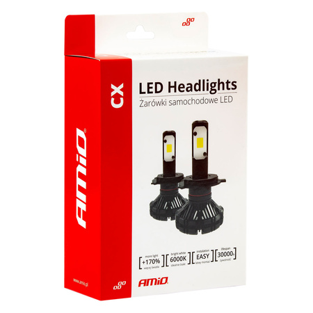 Żarówki samochodowe LED seria CX H7-1 6000K Canbus AMIO-01075