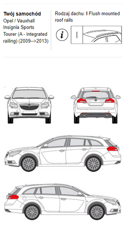 Bagażnik dachowy CRUZ AIRO FUSE DARK Insignia Sports Tourer