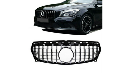 Grill sportowy GT Chrome & Black MERCEDES CLA C117, X117 Facelift 2016-2018