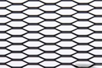 Siatka ALU Honey comb Black 120x40cm