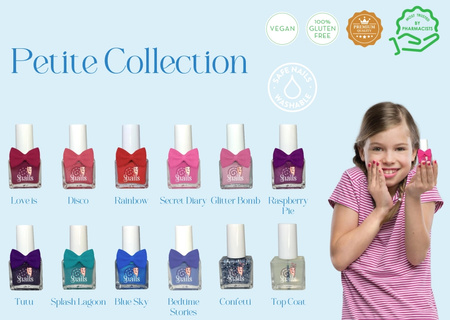 Lakier do paznokci dla dzieci Snails Petite - Glitter bomb