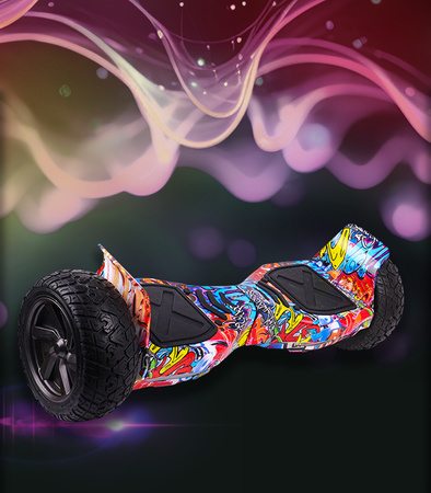 DESKOROLKA ELEKTRYCZNA TERENOWA DLA DZIECI MŁODZIEŻY DUŻE KOŁA HOVERBOARD BLUETOOTH LED