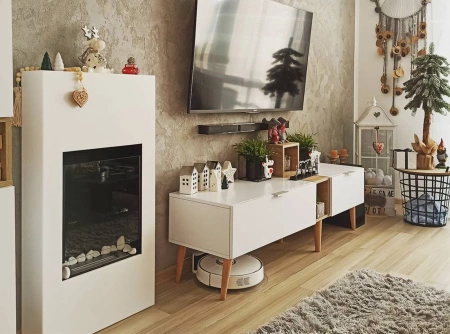 Biokominek portalowy Modern z szybą