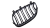 Grill sportowy podwójne żeberka Matt Black  BMW 5 (E60) Sedan (E61) Touring 2003-2010