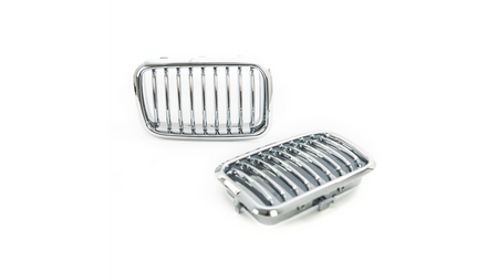 Grill sportowy pojedyncze żeberka All Chrome BMW 3 E36 Compact przed liftem 1991-1996