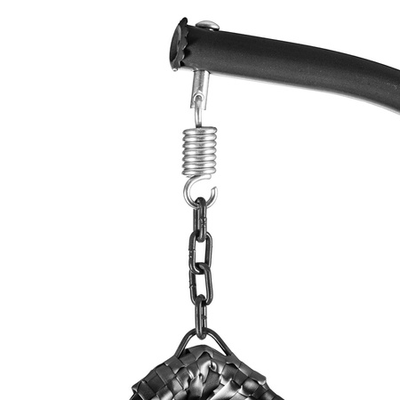 FOTEL WISZĄCY KOSZ BUJANY KOKON HUŚTAWKA BUJAK SPLOT KOŁA