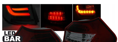 LAMPY DIODOWE BMW E87/E81 07-11 RED SMOKE LED BAR