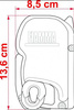 Roleta markiza w kasecie F45s 450 Polar White Royal Grey - Fiamma
