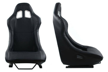 Fotel sportowy MONZA RACE PLUS Skóra Black