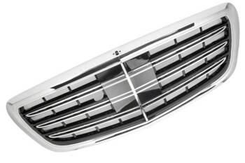 GRILL MERCEDES W222 13- BLACK CHROM KAMERA