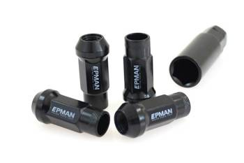Nakrętki M12x1.25 Stal 48mm EPMAN Black Stożek