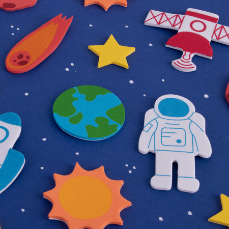 Naklejki z pianki EVA Apli Kids - Kosmos 56 szt.