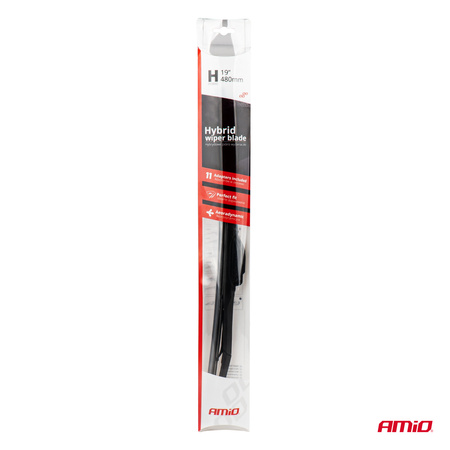 Pióro wycieraczki AMiO Hybrid multiconnect 16" 400mm 40cm 11 adapterów AMIO-02203