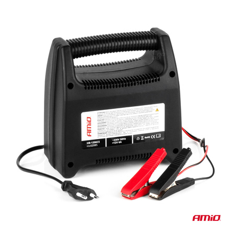 Prostownik ładowarka do akumulatora 6A 12V SBC-6A AMIO-02085