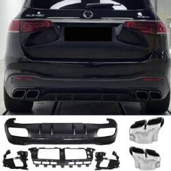 DYFUZOR MERCEDES GLS X167 LOOK AMG 63 CHROME