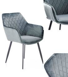 KRZESŁO VIALLI TAPICEROWANE NOWOCZESNE FOTEL KUBEŁKOWE WELUR SALON JADALNIA