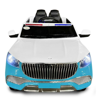 AUTO NA AKUMULATOR SUV POLICYJNE NIEBIESKIE MP3 USB BUJAK MUZYKA PILOT OTWIERANE DRZWI ŚWIATŁA LED DO ZABAWY DLA DZIECI