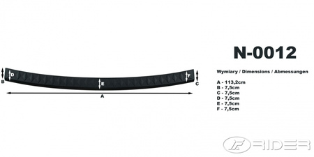 Mitsubishi Outlander nakładka na zderzak