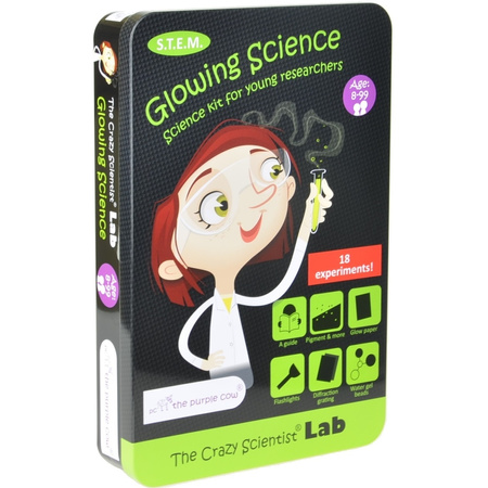 Zestaw do robienia eksperymentów Purple Cow - Świecące w Ciemności
