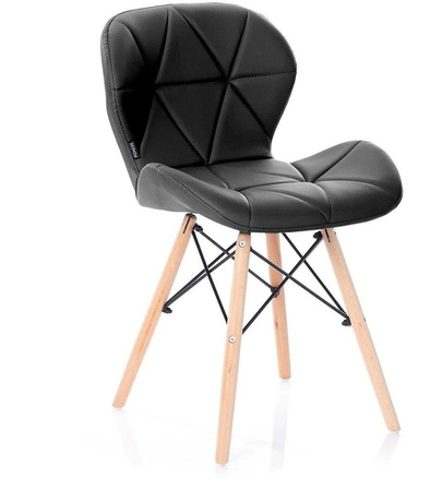 KRZESŁO SILLA TAPICEROWANE NOWOCZESNY DESIGN DREWNO DO SALONU JADALNI