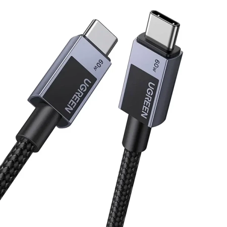 Kabel USB-C do USB-C Ugreen L524, 60W, PD, 2m (szary)