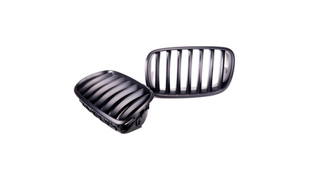 Grill sportowy pojedyncze żeberka Matt Black BMW X6 E71 E72 X5 E70 2013-2018