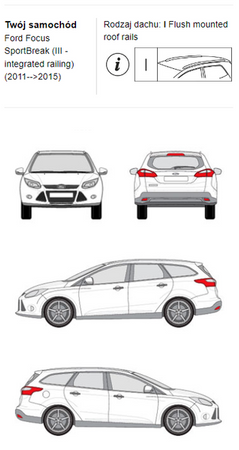Bagażnik dachowy CRUZ S-FIX Ford Focus SportBreak III