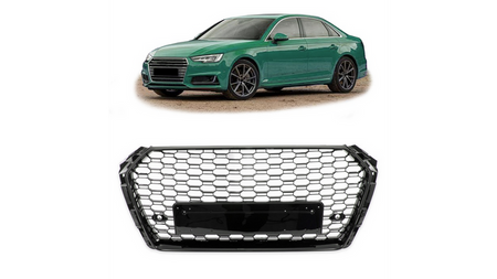 Grill sportowy Gloss Black  AUDI A4 B9 (8W) Sedan Avant przed liftem 2015-2019