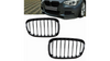 Grill sportowy pojedyncze żeberka Gloss Black  BMW 1 (F20, F21) Hatchback przed liftem 2011-2015