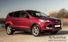Nakładka na zderzak tylny do Ford Kuga 2 (Carbon Fiber)